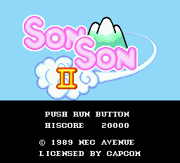 Son Son II — Title screen